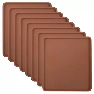 8 Pcs Silicone Dehydrator Trays Nonstick Silicone Drye Mats Edge Compatible New - Picture 1 of 7