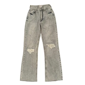 Princess Polly Jeans Womens Size 2 Holland Relaxed Straight Baggy Distressed - Picture 1 of 9