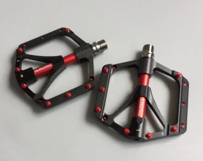 Eje titanio aluminio carretera MTB bicicleta de montaña bicicleta pedales planos Foto 1 de 4