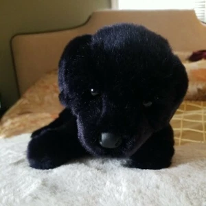 Plüschtier Stofftier Schwarz Labor Welpe - Bild 1 von 9