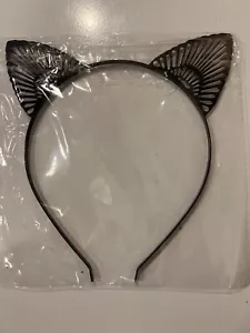 Cat Lady (new) Deco Cat Ears /Black Headband - Picture 1 of 4