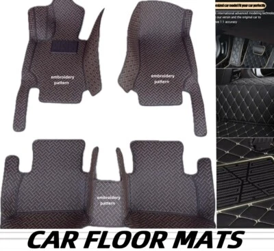 For Ferrari Car Floor Mats Waterproof Auto PU Leather All Weather Liners Luxury - Изображение 1 из 4