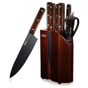 OOU 8-PIECE HIGH CARBON STEEL FORGED KNIFE SET - Picture 1 of 6