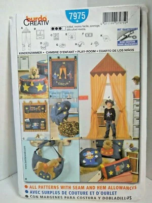 Burda 7975  Childs Playroom  Sewing Pattern New one size  - Image 1 of 4