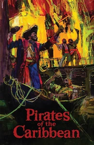 Disney Pirates of the Caribbean New Orleans Square Retro Disneyland Poster - Picture 1 of 4