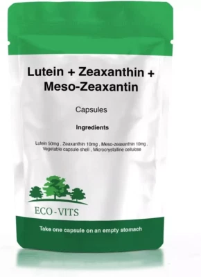 Lutein Zeaxanthin & Meso-Zeaxanthin 70mg Capsules –Eye Health & Vision Support - Image 1 of 2