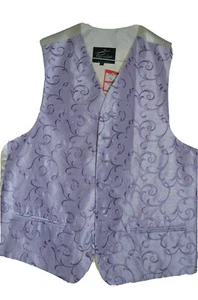 PISCADOR -ENGLAND SMART CLASSIC PURPLE FLORAL PATTERNED WAISTCOAT/VEST L (42") - Picture 1 of 3