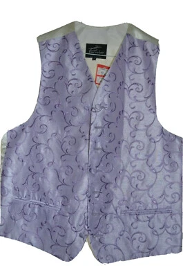 PISCADOR -ENGLAND SMART CLASSIC PURPLE FLORAL PATTERNED WAISTCOAT/VEST L (42") - Image 1 of 3