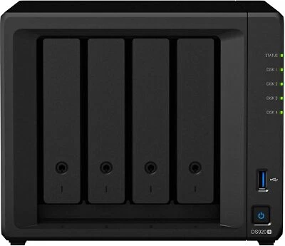 New Synology Diskstation DS920+ NAS Server, Celeron J4125, 8GB DDR4, 4TB SSD - Image 1 of 4