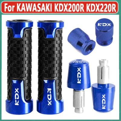 3PCS- Handlebar Grips Handle Bar End Cap motorcycle For KAWASAKI KDX200R KDX220R Foto 1 de 4