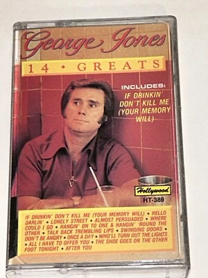 George Jones 14 Greats Country Music Album Cassette 1J07 - Image 1 of 4