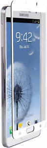 Znitro Tempered Glass Screen Protector for Samsung Galaxy Note 3 - White Bezel - Picture 1 of 5