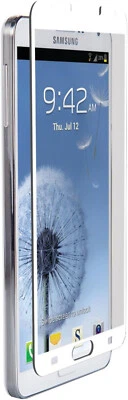 Znitro Tempered Glass Screen Protector for Samsung Galaxy Note 3 - White Bezel - Image 1 of 4