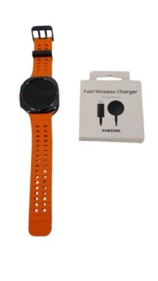 Samsung Galaxy Watch Ultra - GPS + LTE - Titanium Gray w/ Orange Band - 47mm - Image 1 of 4