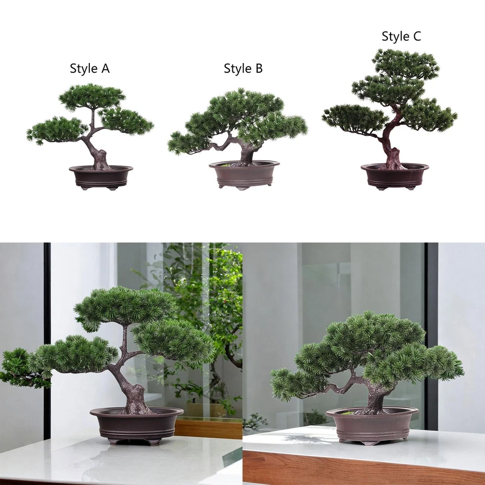 Zen-Inspired Artificial Bonsai Tree for Desk Decor - Minimalist Home Office - Image 1 of 1