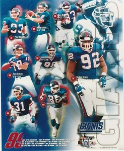 New York Giants Team Collage 1999 archivo de fotos con licencia 8x10 - Imagen 1 de 1