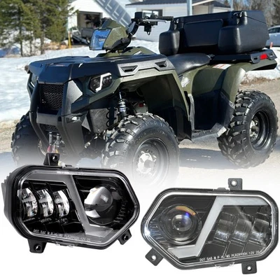 LED Headlight Assembly for Polaris Sportsman 400 500 550 570 800 850 2009-2017 - Bild 1 von 4