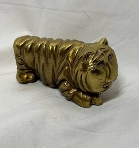 Mid-Century Abstract Brass Tiger Figural Sculpture - Picture 1 of 6