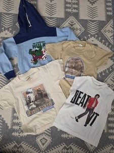 Vintage 70s 80s Kids Shirt Lot Hulk Star Wars Michael Jackson Toddler Sizes - Picture 1 of 18