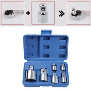 6Pcs Square Ratchet Socket Adapter Reducer Converter Drive Socket Reducer Set - Picture 1 of 7