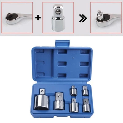 6Pcs Square Ratchet Socket Adapter Reducer Converter Drive Socket Reducer Set - Image 1 of 4