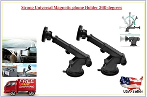 Magnetic Car Holder Windshield Dash Suction Cup Mount Stand Cell Phone (2Pack) - Picture 1 of 10