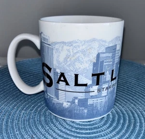 Tazza caffè grande Starbucks Co Salt Lake City serie Skyline 2002 barista - Foto 1 di 7