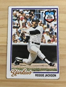1978 Topps Baseball Reggie Jackson MLB HOF #200 New York Yankees Oakland A’s VG - Bild 1 von 2