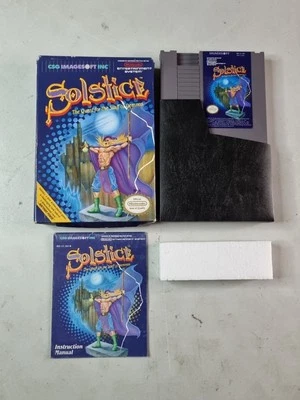 Solstice: The Quest for the Staff of Demons (Nintendo, 1990) NES CIB Complete - Image 1 of 4