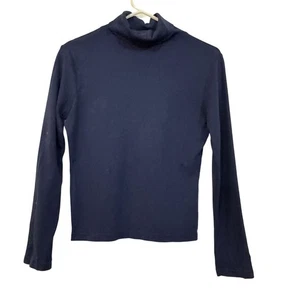 Vintage Eagle's Eye 80s Damen Y2K Navy Blau Rollkragen Langarm Pullover P - Bild 1 von 7