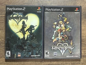 Lotto Bundle Kingdom Hearts 1 e 2 Playstation 2 PS2 ENTRAMBI CIB COMPLETI DI CUSTODIA - Foto 1 di 3