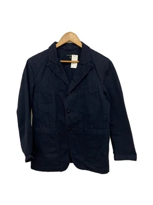 Chaqueta Mono Engineered Garments XS Algodón Azul Marino Cierre Botón Liso #EK ZGA Foto 1 de 4