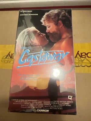 Castaway (VHS 1986) Oliver Reed, Amanda Donohoe - Image 1 of 4