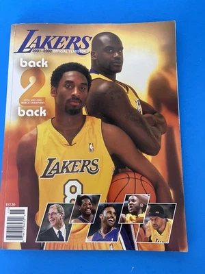 2001-2002 Los Angeles Lakers Yearbook Back 2 Back Champions Kobe & Shaq - Used - Image 1 of 4