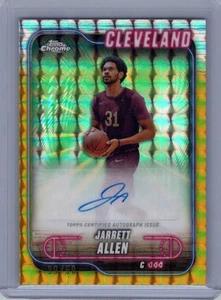 2024-25 Topps Chrome Jarrett Allen Auto Gold Geometric Refractor #39/50 - Bild 1 von 2