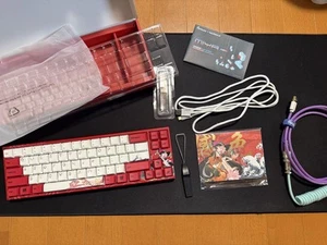 Ducky x Varmilo Silver switch Gaming Keyboard White/Red Used Tested - Picture 1 of 7