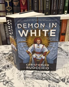 Demon in White - Christopher Ruocchio (Hardcover) First Edition/2nd Print, VG+ - Picture 1 of 17