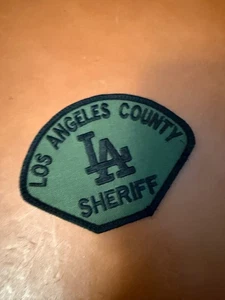 RARO LASD Parche Sheriff Verde con Gancho - Estilo Dodgers LA Táctico - Imagen 1 de 2