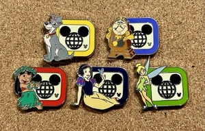 2025 Disney’s Walt Disney World D Wave B Hidden Disney Pin Set ~ Full set of 5! - Bild 1 von 2