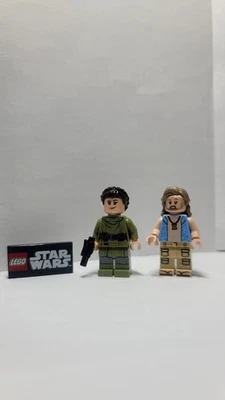 Lego Star Wars Minifiguras Leia y Beach Luke. Foto 1 de 3