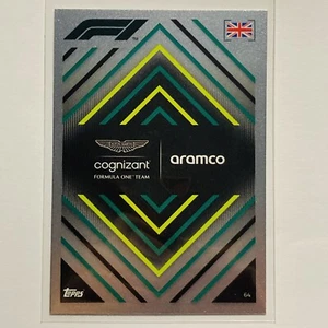 Aston Martin F1 Team Holo Foil 64 Topps F1 Turbo Attax 2022 Fórmula 1 - Imagen 1 de 2