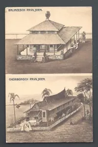 Pabellón de exposición colonial Semarang Bali Cheribon Java Indonesia 1914 - Imagen 1 de 1