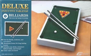 Deluxe Executive Tabletop Billiards For One Or More Players Aluminum Frame - Picture 1 of 2