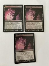MTG 3X FOIL WORLDWAKE NEMESIS TRAP MINT MAGIC THE GATHERING INSTANT BLACK CARD