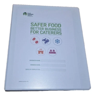 FSA Safer Food Better Business Caterers SFBB Pack Folder & 13 Month Diary 2025