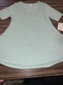 Lularore Perfect T Tunic Jersey Shirt Solid Mint Green 2XS 0/6 Extra Small 🦄 - Picture 1 of 12