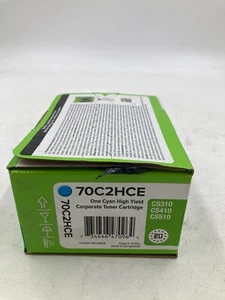 Lexmark Original Toner Catridge Tonerpatrone Cyan 70C2HCE - Picture 1 of 3