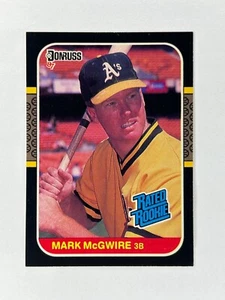 1987 Donruss - Rated Rookie #46 Mark McGwire Oakland RC - Picture 1 of 2