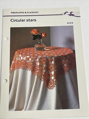 Marshall Cavendish Circular Stars Lacy Tablecloth Crochet Pattern  - Image 1 of 4