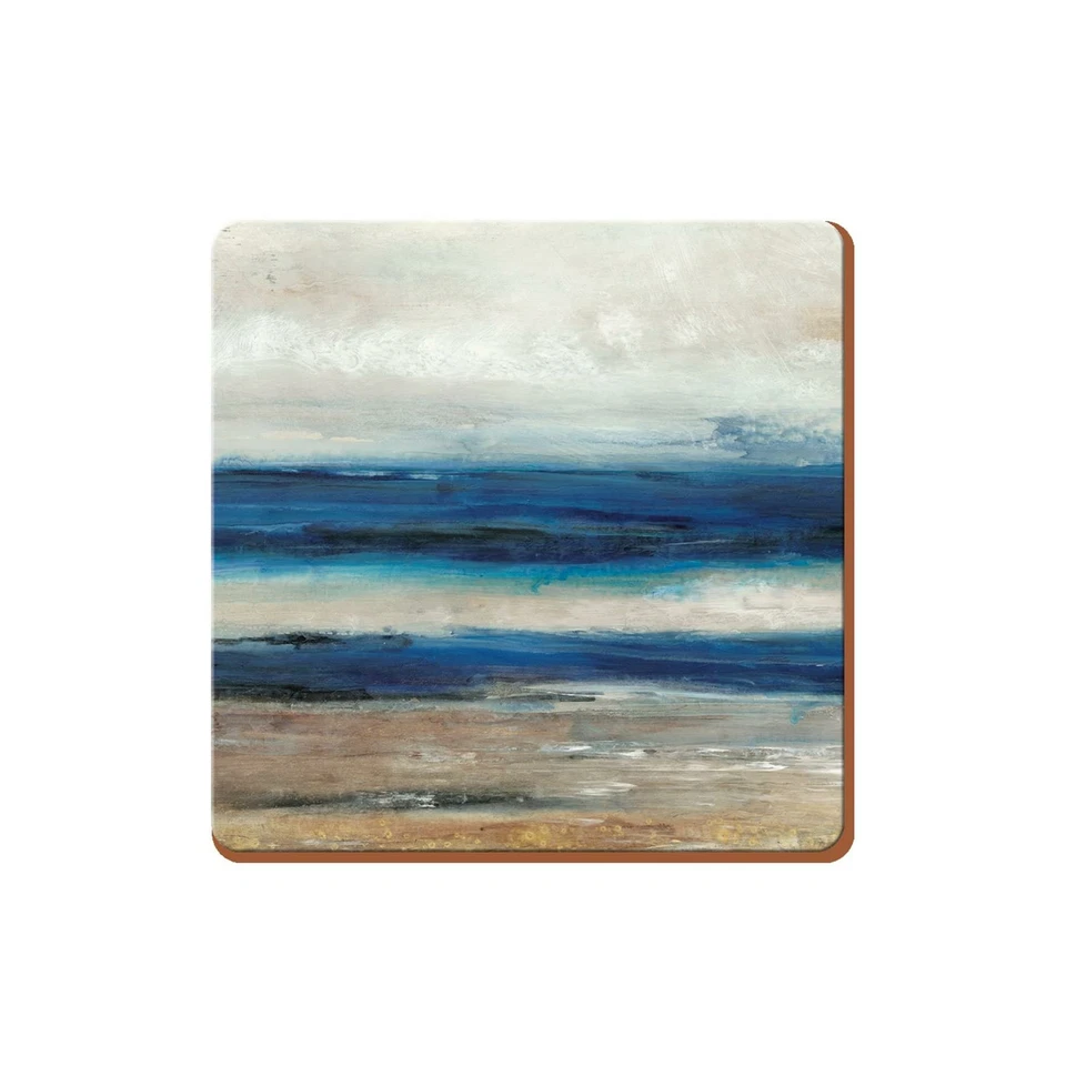 Montañas posavasadas premium abstractas azules - juego de 6 Foto 1 de 1